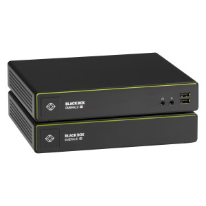 Black Box EMD4000-KIT, 4K Single-Head Transmitter & Receiver, V-USB 2.0, Audio, Virtual Machine Access