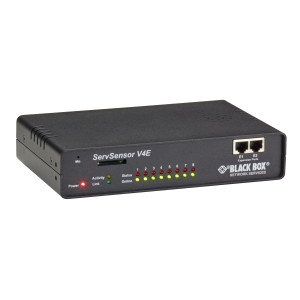 Black Box EME134A-R3 AlertWerks Gateway, 8 Sensors,  4 Video inputs, 5-ft. RJ-45 to RJ-45 Cable