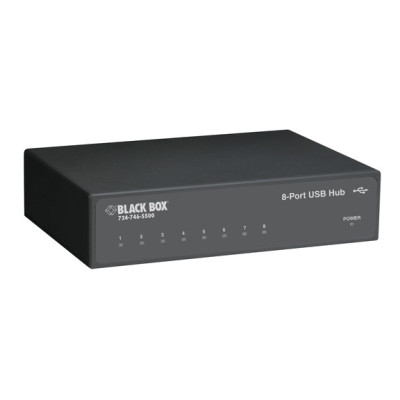 Black Box IC1025A USB to RS232/422/485 Converter, DB9, 8-Port