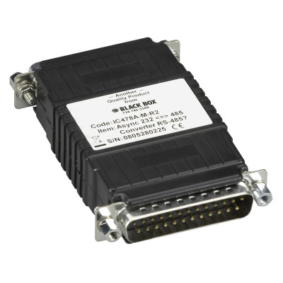Black Box IC478A-M-R2 Async RS232 to RS485 Interface Converter, DB25 to DB25