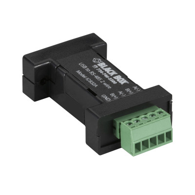 Black Box IC832A USB 2.0 to RS-485 2-Wire Converter, Terminal Block, 1-Port