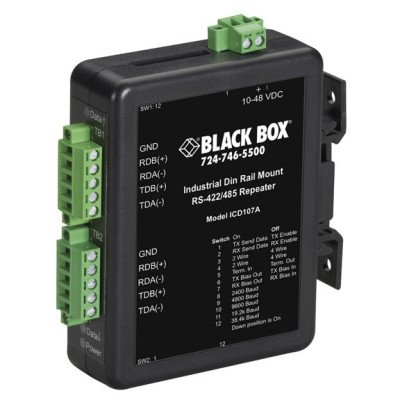 Black Box ICD107A Async RS-422/485 Repeater, two 5-Position Terminal Blocks