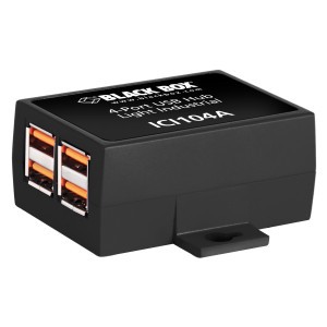 Black Box ICI104A Industrial USB 2.0 Hub with 4-Ports