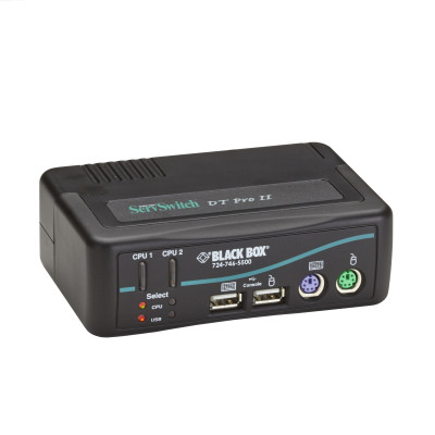 Black Box KV7020A Desktop KVM Switch - VGA, USB or PS/2, Audio, 2-Port
