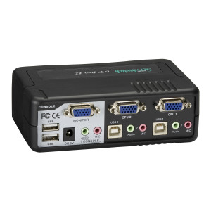 Black Box KV7020A Desktop KVM Switch - VGA, USB or PS/2, Audio, 2-Port