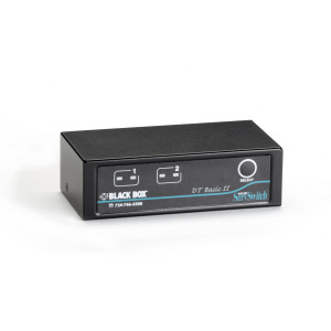 Black Box KV7022A Desktop KVM Switch, 2-Port, VGA, USB or PS/2