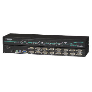 Black Box KV9116A KVM Switch for PS/2 and USB Servers and PS/2 Consoles, 16-Port