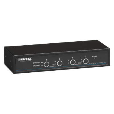Black Box KV9704A KVM Switch DisplayPort with USB and Audio, 4-Port