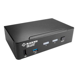 Black Box KVMC4K-2P 4K 2-Port KVM Switch with USB-C, DisplayPort