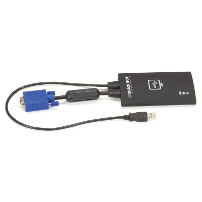 Black Box KVT100A USB Laptop Console Crash Cart Adapter, Integrated Cabling