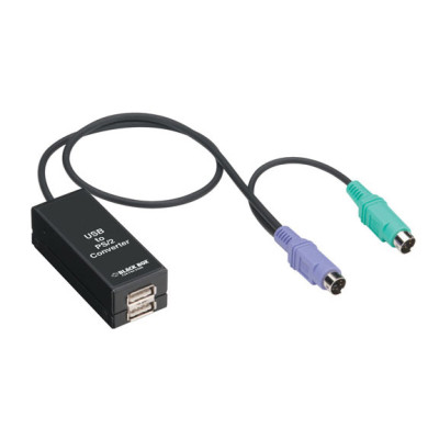 Black Box KVUSB USB to PS/2 Flashable Converter, 21.75" (0.55-m) Cord