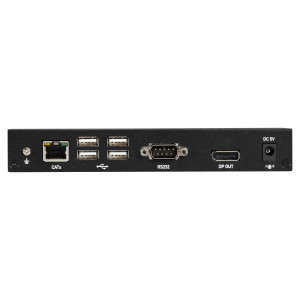 Black Box KVXLCDP-100 KVM Extender Kit Over CATx with Single-Monitor, DisplayPort, USB 2.0, Audio, Serial, Local Video