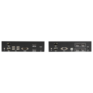 Black Box KVXLCHDPF-200 KVM Extender Kit over Fiber, HDMI/DisplayPort 4K30, USB 2.0