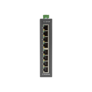 Black Box LBH3080A Fast Ethernet Extreme Temperature Switch, 10 10/100-Mbps Copper RJ45, 12-48 VDC-Power