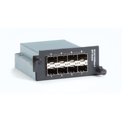 Black Box LE2721C Gigabit Ethernet Hardened Temperature Switch Module, 8 Gigabit SFP slots