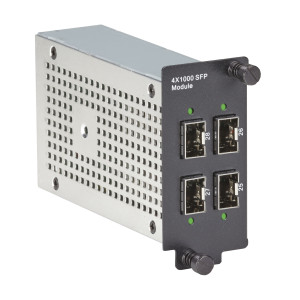 Black Box LE2722C Gigabit Ethernet Extreme Temperature Switch Module with four SFP Slots