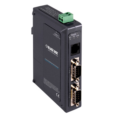 Black Box LES422A Industrial Serial Device Server, 2-Port