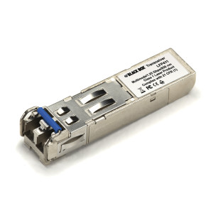 Black Box LFP411 Gigabit SFP Module Transceiver with Extended Diagnostics, Multimode, LC, 850nm, 550m