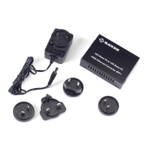 Black Box LGC220A 10-Gigabit Media Converter,10-Gbps Copper to 10-Gbps Fiber SFP+