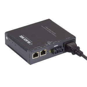 Black Box LGC5151A Gigabit Ethernet to Fiber Media Converter, Multimode, 850nm, 0.5km, SC