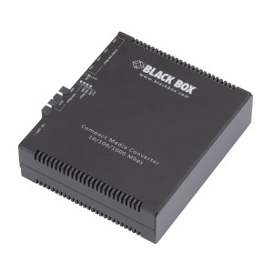 Black Box LGC5151A Gigabit Ethernet to Fiber Media Converter, Multimode, 850nm, 0.5km, SC