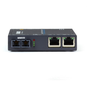 Black Box LGC5212A Gigabit PoE+ Media Converter, Singlemode Fiber, 1310nm, 15 km, SC
