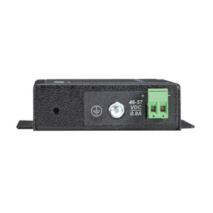 Black Box LGC5301A Gigabit Ethernet Industrial PoE Media Converter, 10/100/1000-Mbps Copper to 1000-Mbps Multimode Fiber, Extreme Temperature, 850nm, 0.5km, SC