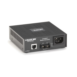 Black Box LHC008A-R3 Compact Fast Ethernet Media Converter, 100-Mbps Copper to 100-Mbps Multimode Fiber, 850nm, 0.3km, ST