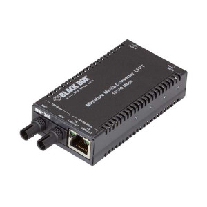 Black Box LHC013A-R4 Fast Ethernet to Multimode Fiber Media Converter, 1300nm, 2km, ST