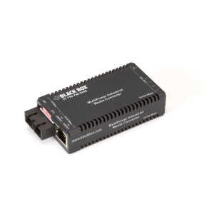 Black Box LIC025A-R3 Fast Ethernet to Fiber Industrial Media Converter, SC, Singlemode (40 km)