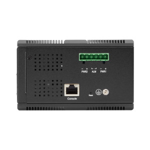 Black Box LIE1014A 12-Port Managed Gigabit PoE+ Switch, 4 SFP Slots, Extreme Temperatures