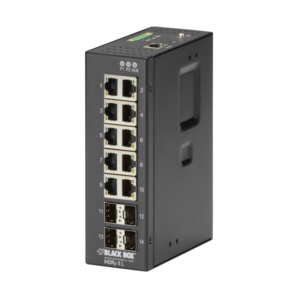 Industrial 4-Port Gigabit Ethernet Switch with 2 SFP Ports
