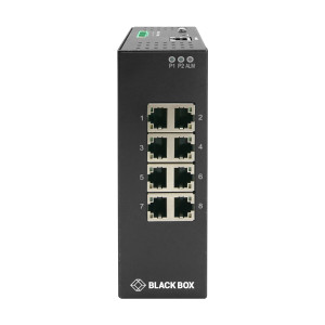 Black Box LIG1080A Gigabit Ethernet Extreme Temperature Managed Switch, 8-ports, IP30 rated