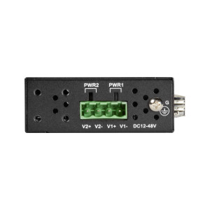 Black Box LMC280A Fast Ethernet Industrial Media Converter, 100-Mbps Copper to 100-Mbps Fiber, SFP