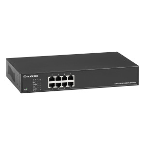 Black Box LPB1308A-R2 Gigabit Ethernet PoE+ Switch, (8) 10/100/1000-Mbps Copper RJ45 PoE+