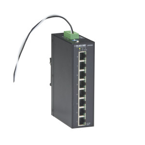 Black Box LPH008A-R2 Gigabit Ethernet Extreme Temperature PoE+ Switch, 8 RJ45 PoE+ ports
