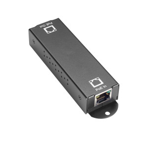 Black Box LPR1111 10/100/1000BASE-T PoE+ Ethernet Repeater, 802.3at, 2-Port
