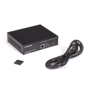 Black Box LPS500A Gigabit Ethernet PoE Media Converter, Multi/Single Fiber, 850nm, 500m, LC