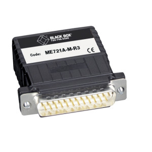 Black Box ME721A-M-R3 Async RS232 over CATx Short-Haul Modem (SHM-NPR), Non-powered, DB25 Male to Terminal Block