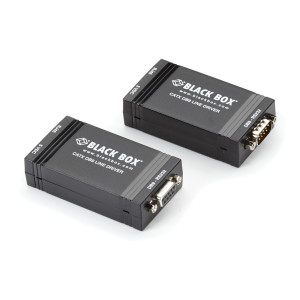Black Box ME890A-R2 Async RS232 Extender over CATx, DB9 with Control Signals to Terminal Block