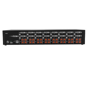 Black Box SS16P-SH-DVI-UCAC Secure KVM Switch, NIAP 3.0 Certified, 16-Port, Single-Monitor, DVI-I, PS2, USB, Audio, CAC