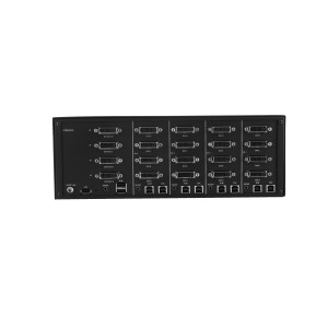 Black Box SS4P-QH-DVI-UCAC Secure KVM Switch, NIAP 3.0 Certified, 4-Port, Quad-Monitor, DVI-I, 4K30, USB HID, Audio, CAC