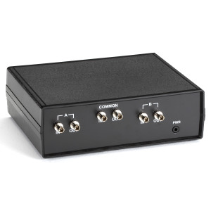 Black Box SW1002A Fiber Optic A/B Desktop Switch, Latching, Multimode, ST Connectors