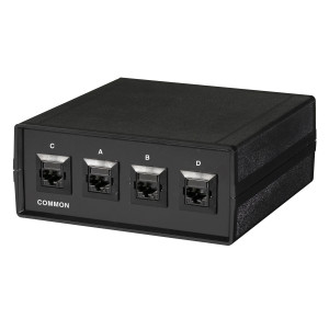 Black Box SW1031A RJ45 3-to-1 CAT6 Ethernet 10G Manual Desktop Switch
