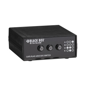 Black Box SW1032A RJ45 4-to-1 CAT6 Ethernet 10G Manual Desktop Switch