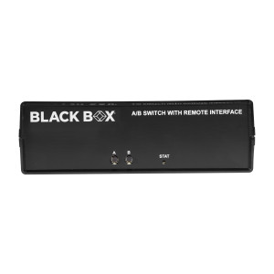 Black Box SW1040A CAT6 A/B Switch, Latching RJ45 Remote Control, Dry Contact