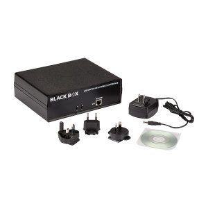 Black Box SW1041A CAT6 A/B Switch, Latching RJ45 Remote Controlled, Dry Contact, RS-232 Ethernet
