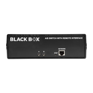 Black Box SW1046A DB9 A/B Switch, Latching, Remote Controlled Ethernet RS-232, Dry Contact