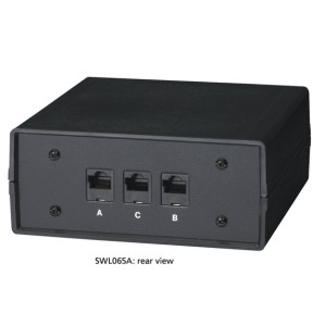Black Box SWL065A RJ45 2-to-1 CAT5 Ethernet 10 Mbps Manual Desktop Switch