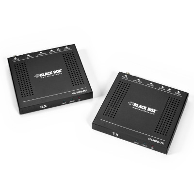 Black Box VX-HDB-KIT CTAx HDMI Video Extender Receiver and Transmitter, 4K, 70m, PoC, IR, RS232